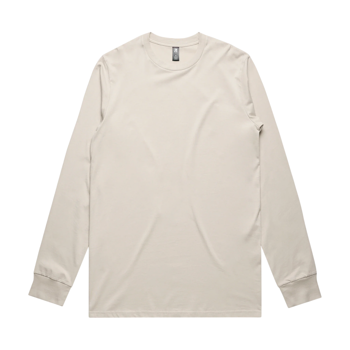 AS Colour Classic L/S Tee in Bone — custom branded crew neck tee by Motive