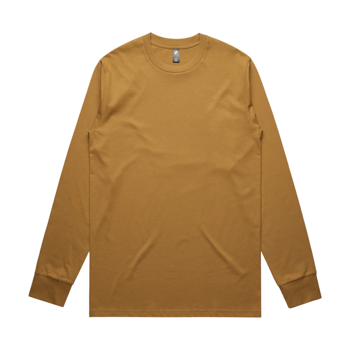 AS Colour Classic L/S Tee in Camel — custom branded crew neck tee by Motive