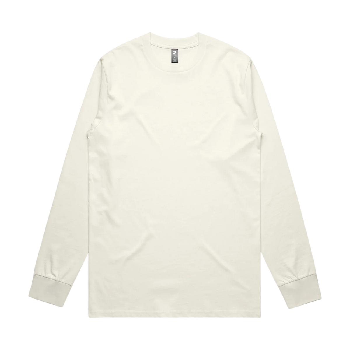 AS Colour Classic L/S Tee in Ecru — custom branded crew neck tee by Motive
