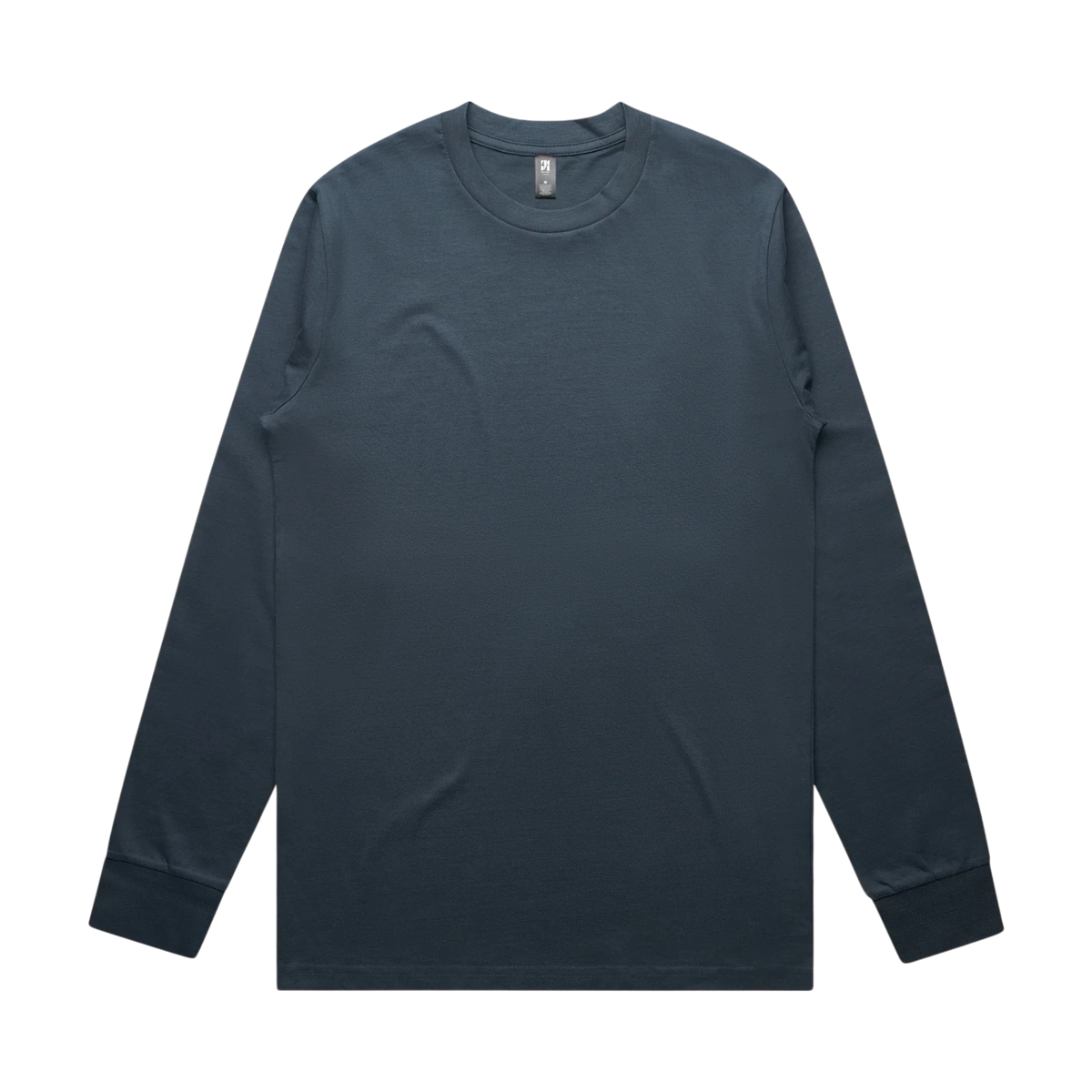 AS Colour Classic L/S Tee in Petrol Blue — custom branded crew neck tee by Motive