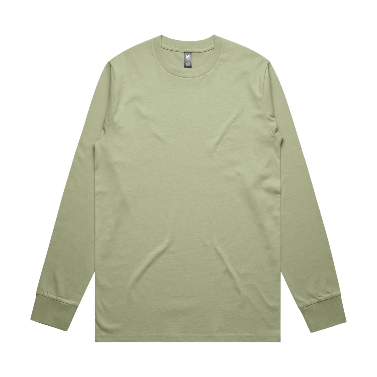 AS Colour Classic L/S Tee in Pistachio — custom branded crew neck tee by Motive