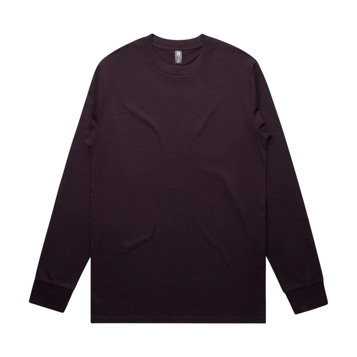 AS Colour Classic L/S Tee in Plum — custom branded crew neck tee by Motive