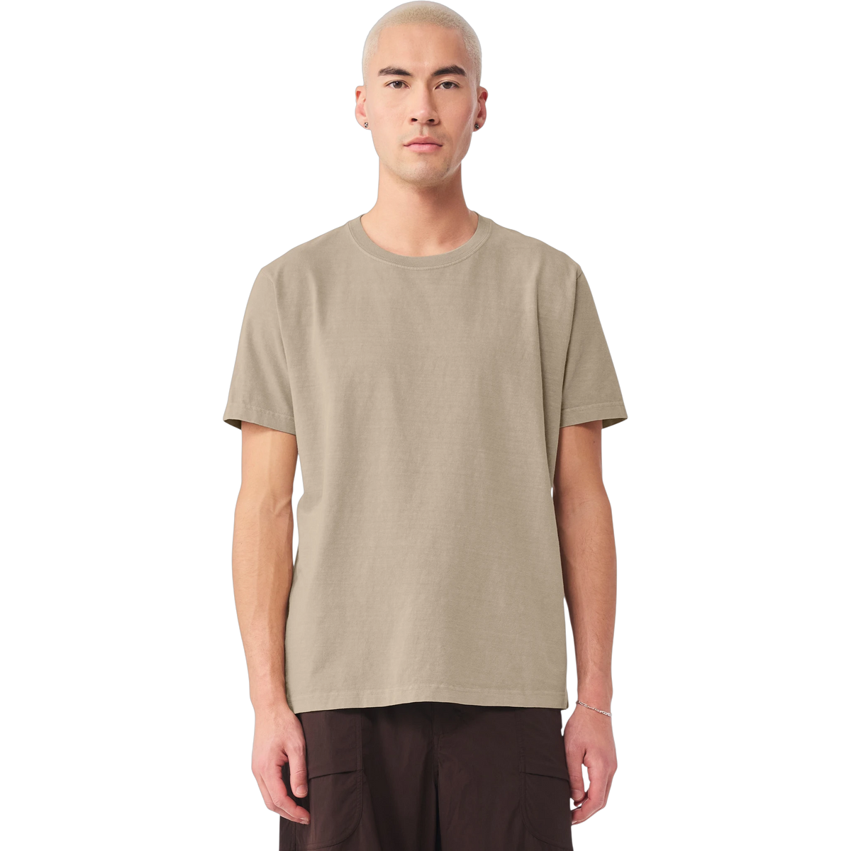 Bella+Canvas Heavyweight Garment-Dyed Tee in Khaki — custom branded by Motive