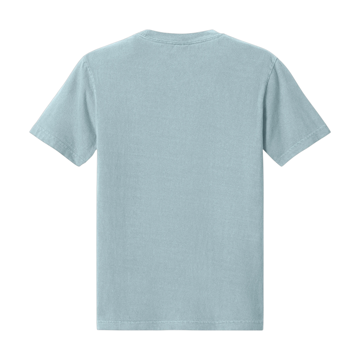 Bella+Canvas Heavyweight Garment-Dyed Tee in Light Washed Denim — custom branded by Motive