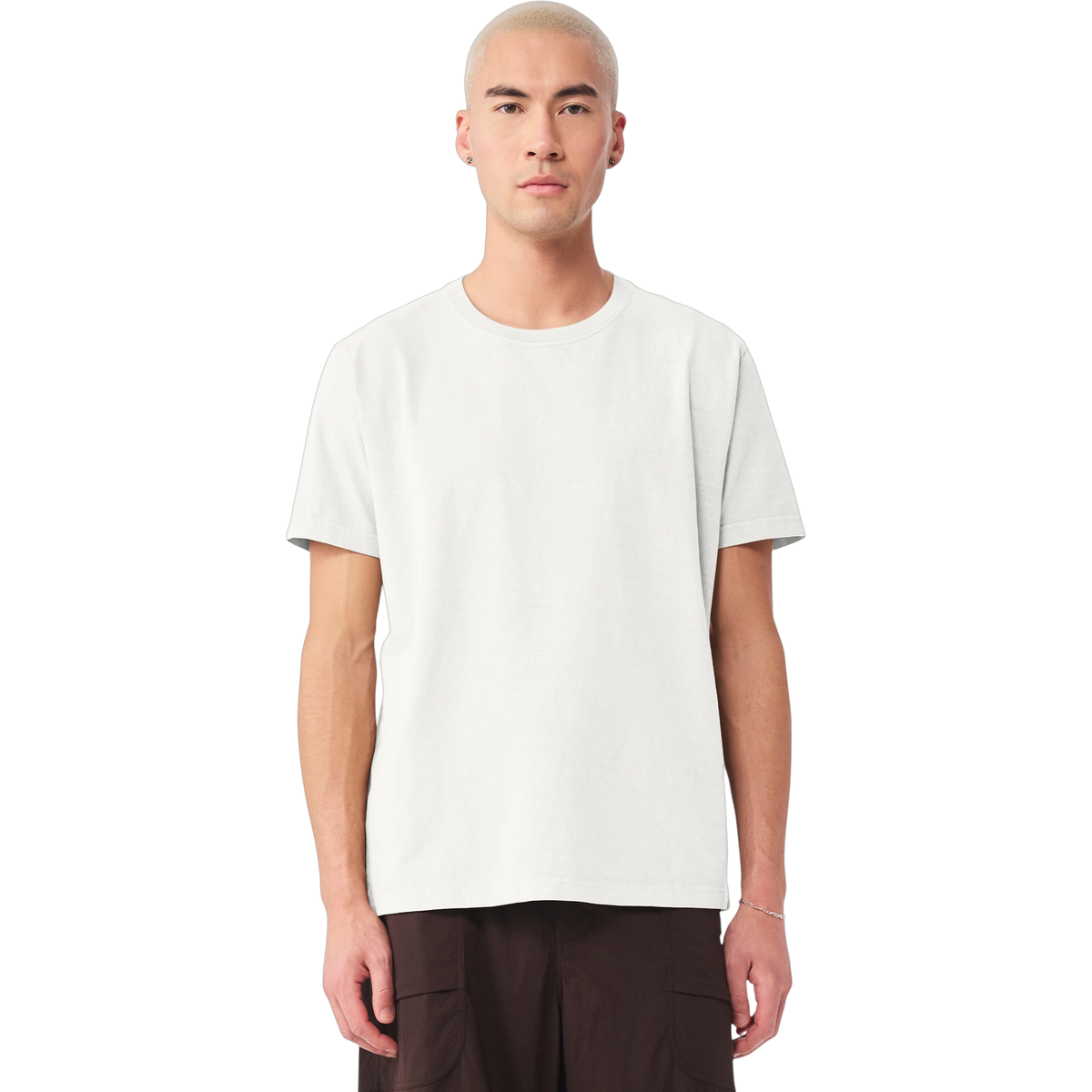Bella+Canvas Heavyweight Garment-Dyed Tee in Vintage White — custom branded by Motive