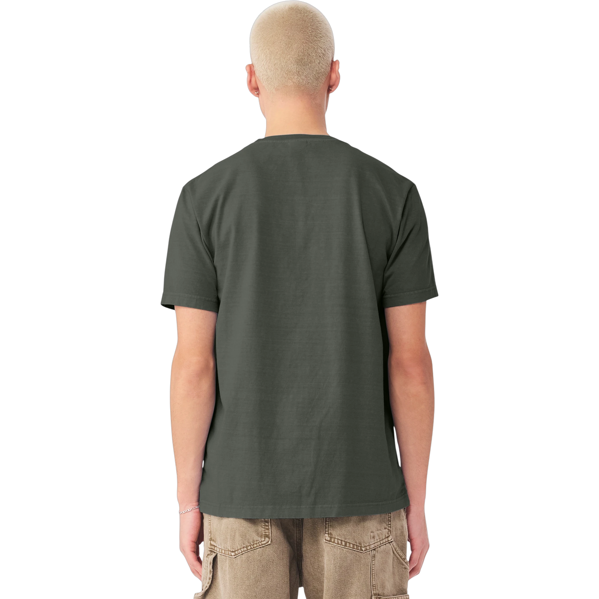 BELLA+CANVAS Heavyweight Garment-Dyed Tee in Washed Charcoal