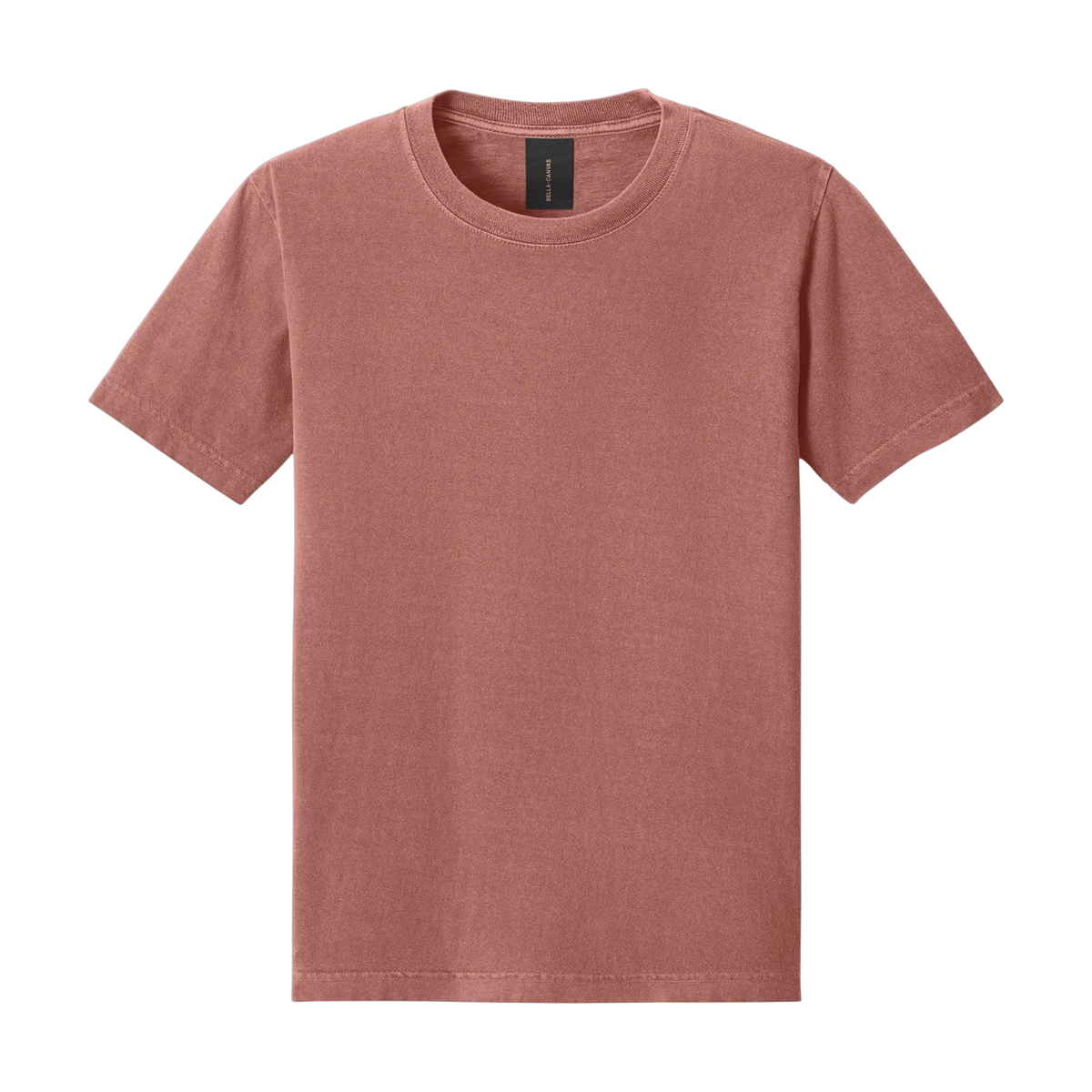 Bella+Canvas Heavyweight Garment-Dyed Tee in Washed Chestnut — custom branded by Motive