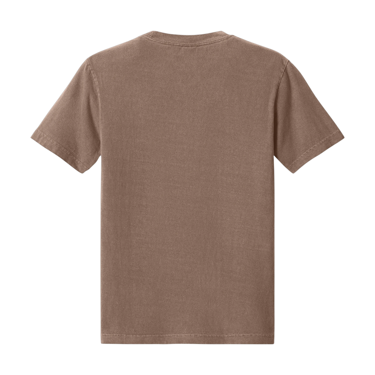 Bella+Canvas Heavyweight Garment-Dyed Tee in Washed Cocoa — custom branded by Motive