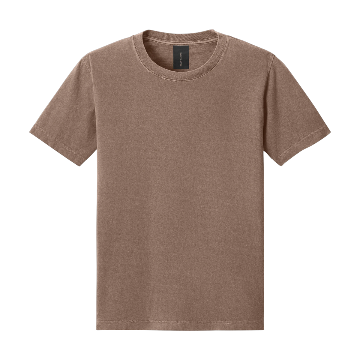 Bella+Canvas Heavyweight Garment-Dyed Tee in Washed Cocoa — custom branded by Motive