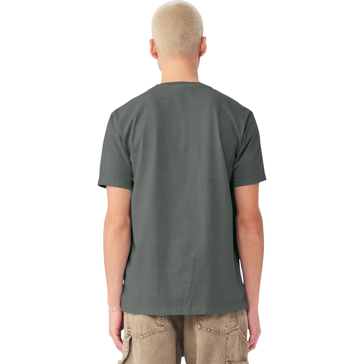 BELLA+CANVAS Heavyweight Garment-Dyed Tee in Washed Grey