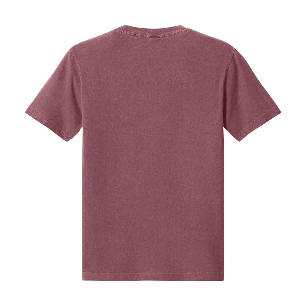 Bella+Canvas Heavyweight Garment-Dyed Tee in Washed Maroon — custom branded by Motive