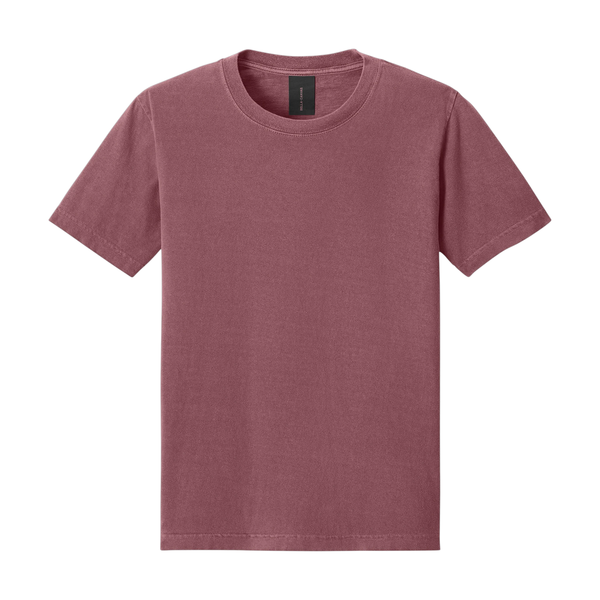 Bella+Canvas Heavyweight Garment-Dyed Tee in Washed Maroon — custom branded by Motive