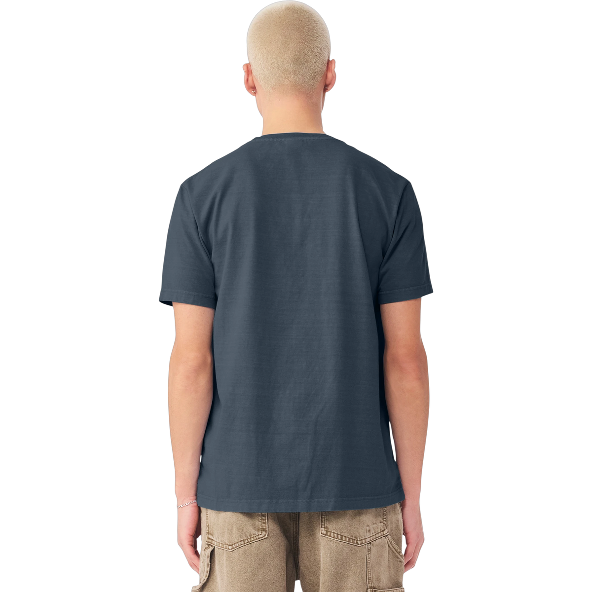 BELLA+CANVAS Heavyweight Garment-Dyed Tee in Washed Navy