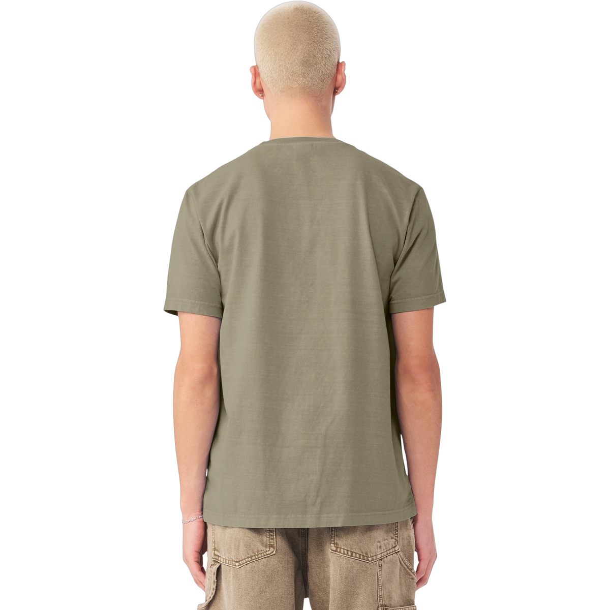 BELLA+CANVAS Heavyweight Garment-Dyed Tee in Washed Olive