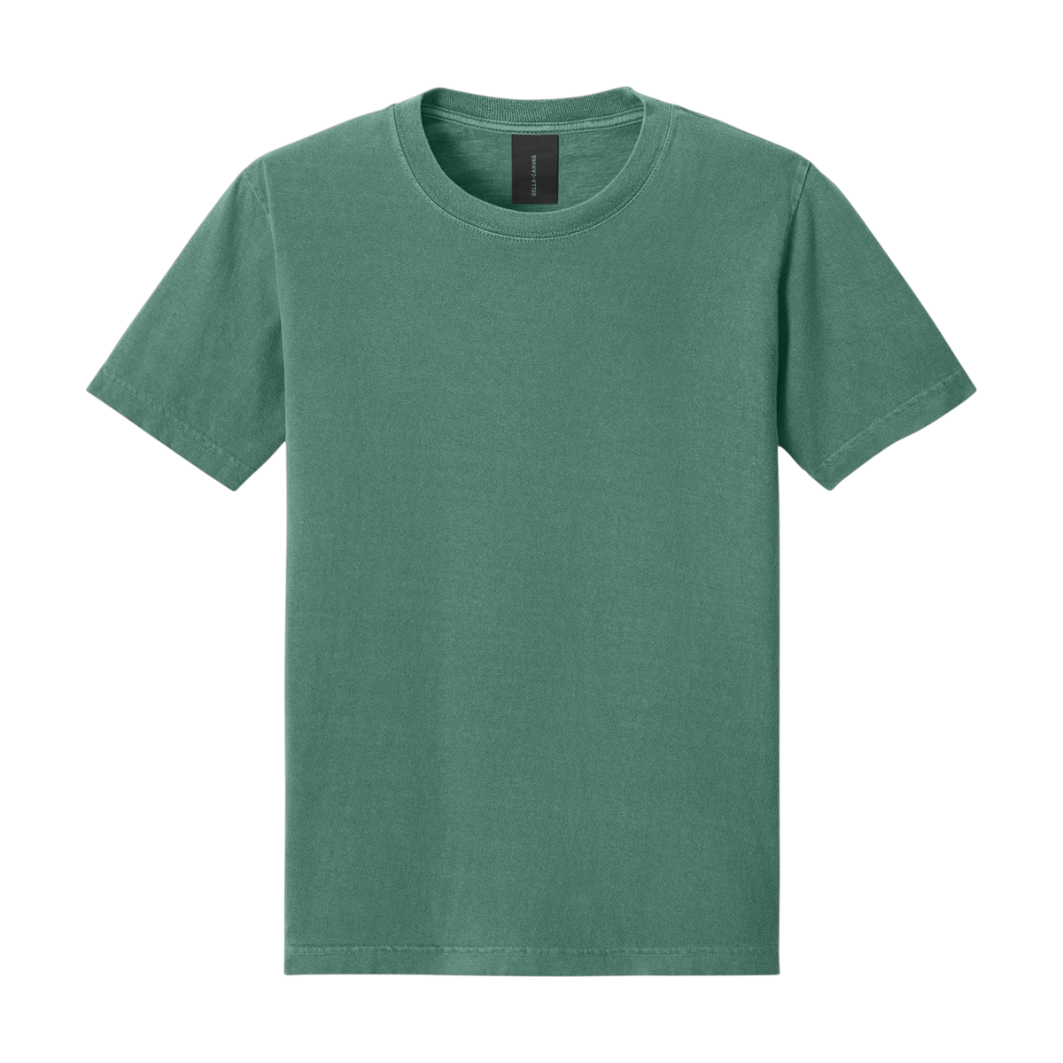 Bella+Canvas Heavyweight Garment-Dyed Tee in Washed Pine — custom branded by Motive