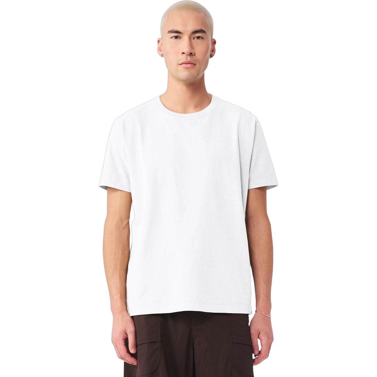BELLA+CANVAS Heavyweight Garment-Dyed Tee in White