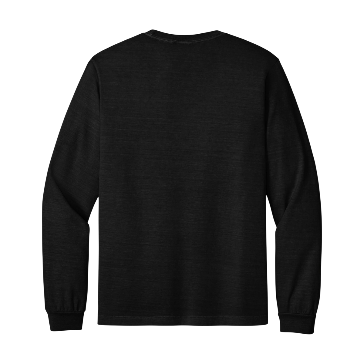 BELLA+CANVAS Heavyweight Garment-Dyed Long Sleeve Tee in Black