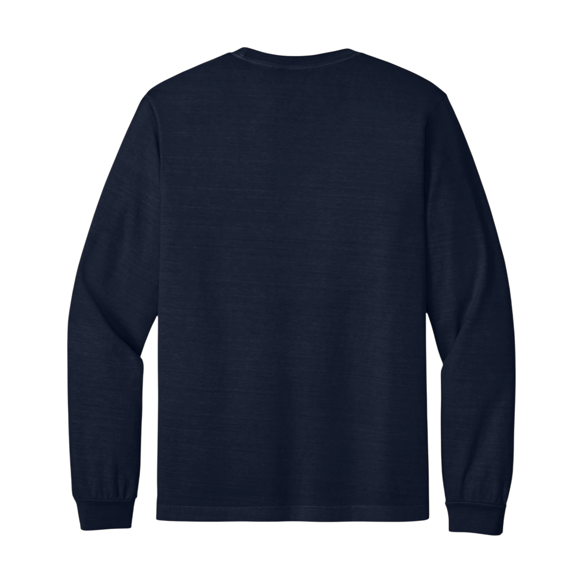 Bella+Canvas Heavyweight Garment-Dyed Long Sleeve Tee in Navy — custom branded by Motive