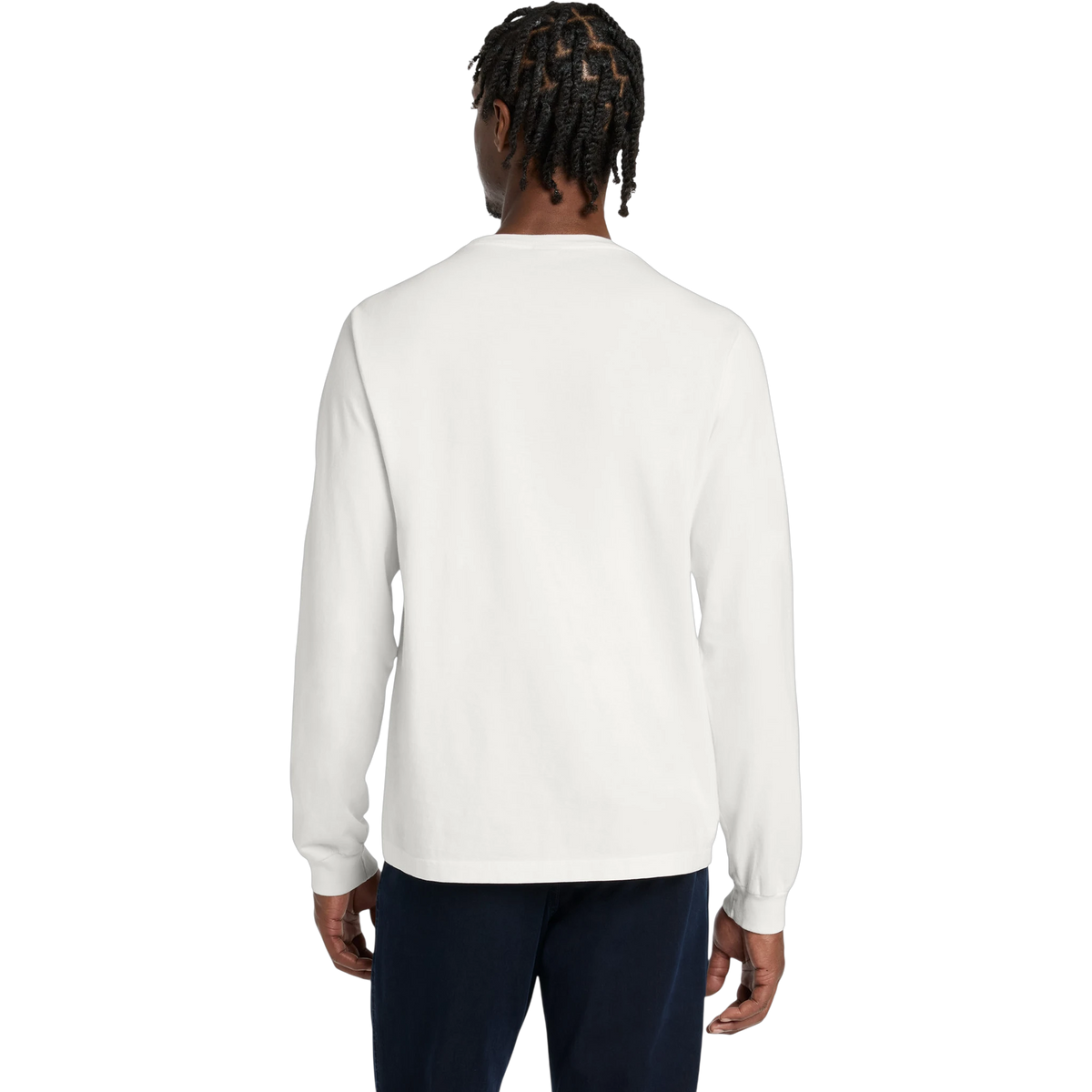 BELLA+CANVAS Heavyweight Garment-Dyed Long Sleeve Tee in Vintage White