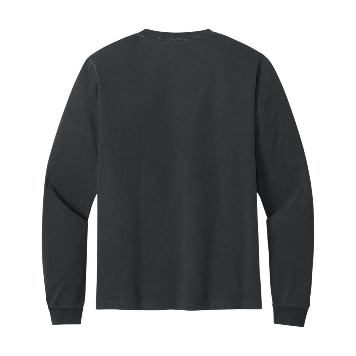 BELLA+CANVAS Heavyweight Garment-Dyed Long Sleeve Tee in Washed Black