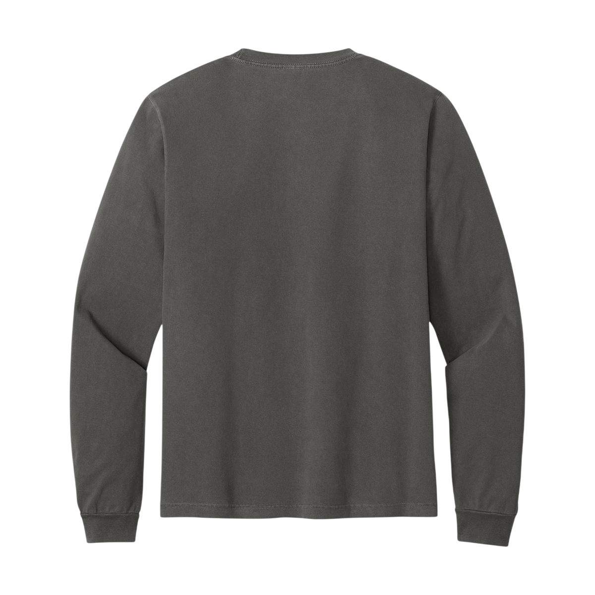 BELLA+CANVAS Heavyweight Garment-Dyed Long Sleeve Tee in Washed Charcoal
