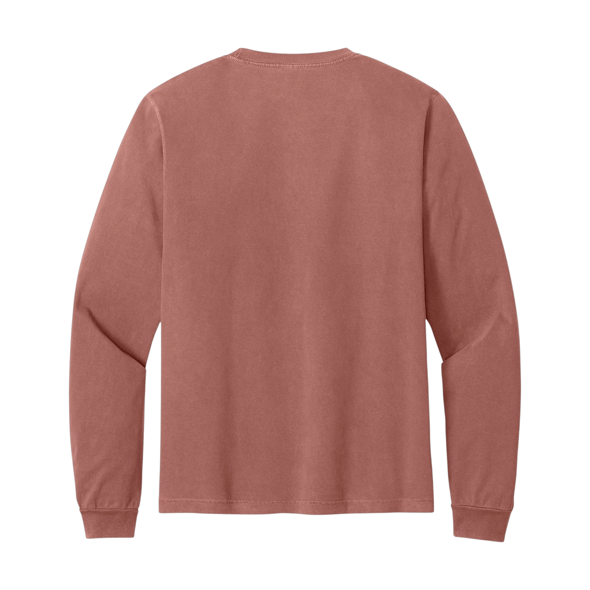 BELLA+CANVAS Heavyweight Garment-Dyed Long Sleeve Tee in Washed Chestnut
