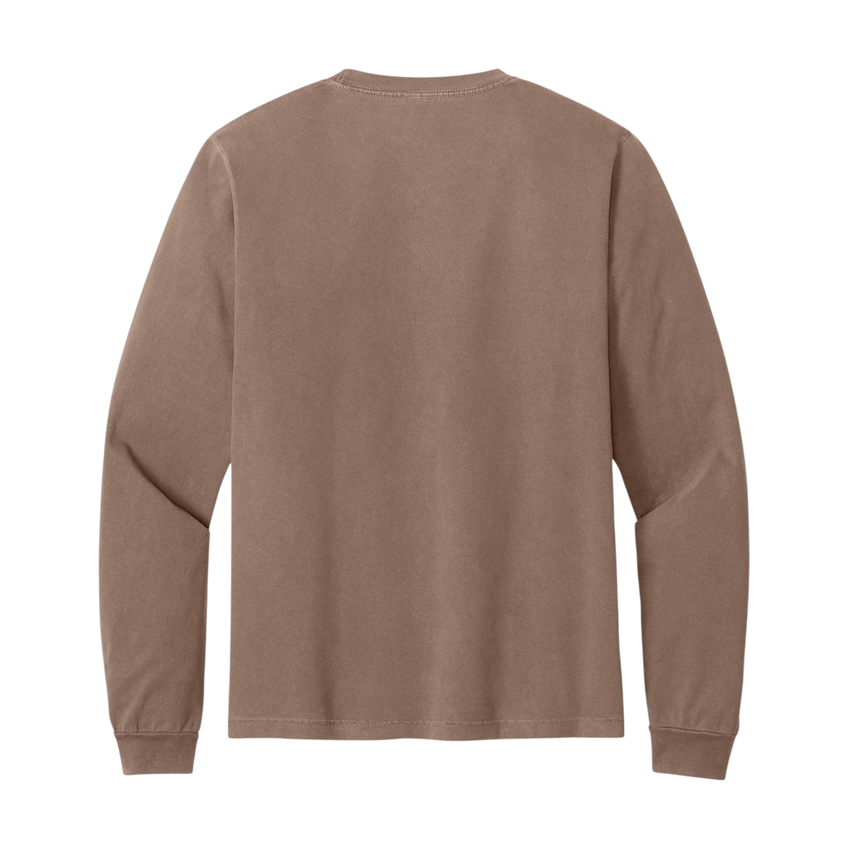 BELLA+CANVAS Heavyweight Garment-Dyed Long Sleeve Tee in Washed Cocoa
