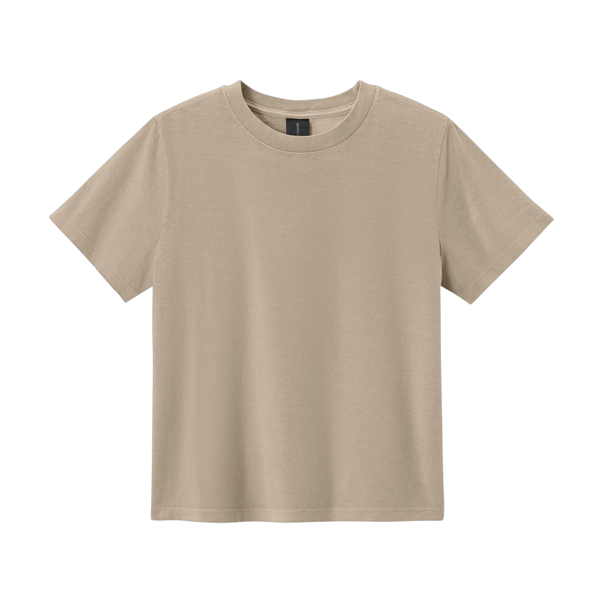 Bella+Canvas Women's Heavyweight Garment-Dyed Tee in Khaki — custom branded by Motive