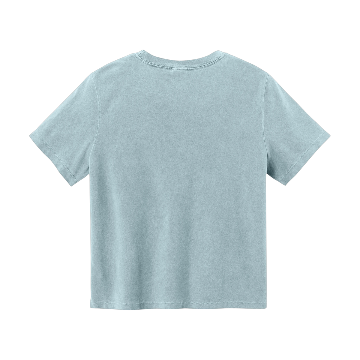 BELLA+CANVAS Women's Heavyweight Garment-Dyed Tee in Light Washed Denim