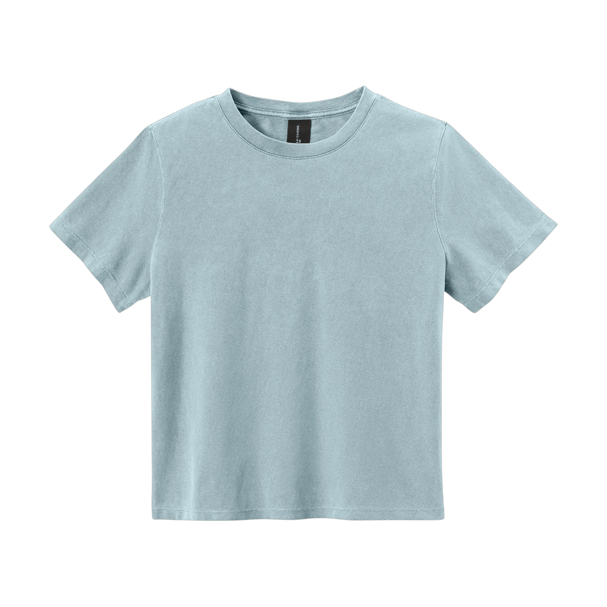 BELLA+CANVAS Women's Heavyweight Garment-Dyed Tee in Light Washed Denim