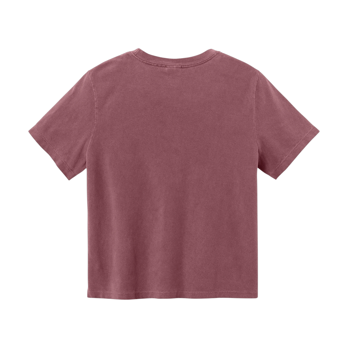 BELLA+CANVAS Women's Heavyweight Garment-Dyed Tee in Washed Maroon