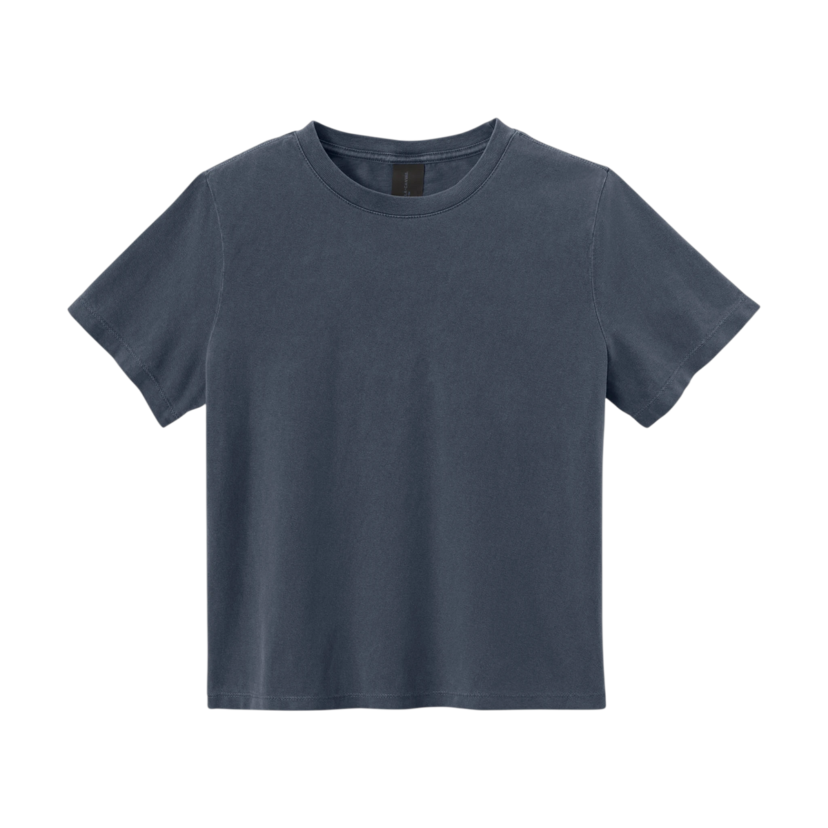 Bella+Canvas Women's Heavyweight Garment-Dyed Tee in Washed Navy — custom branded by Motive