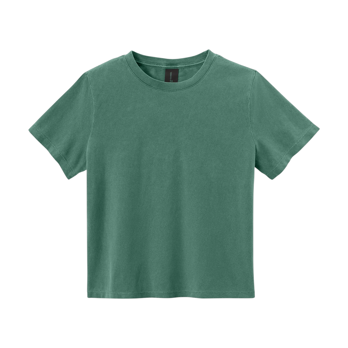 Bella+Canvas Women's Heavyweight Garment-Dyed Tee in Washed Pine — custom branded by Motive