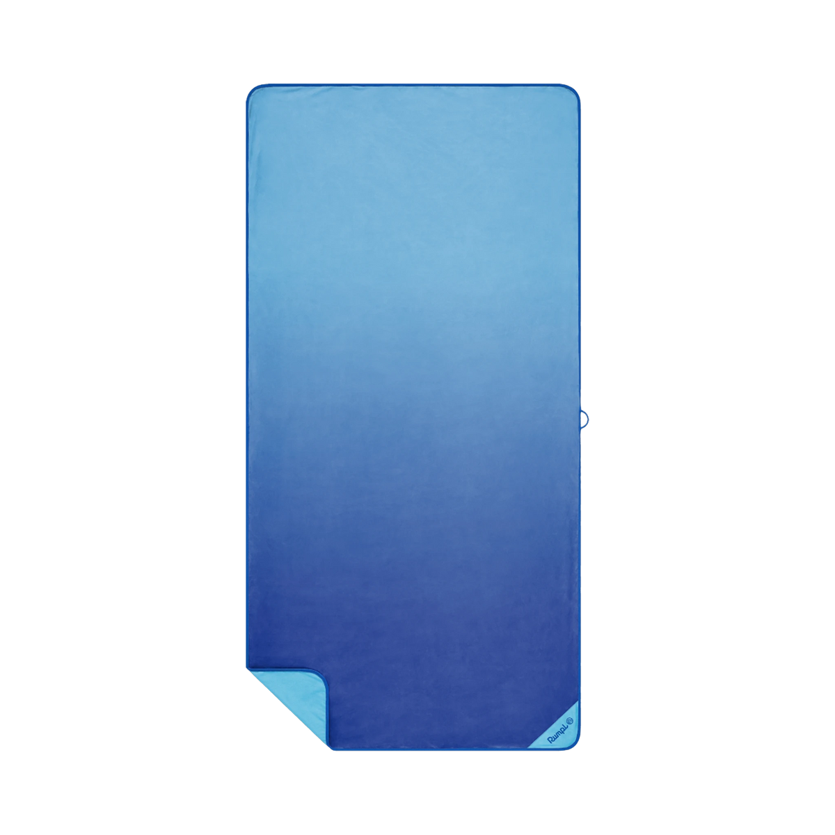 Rumpl Tech Towel in Blue Sky Fade — custom branded by Motive