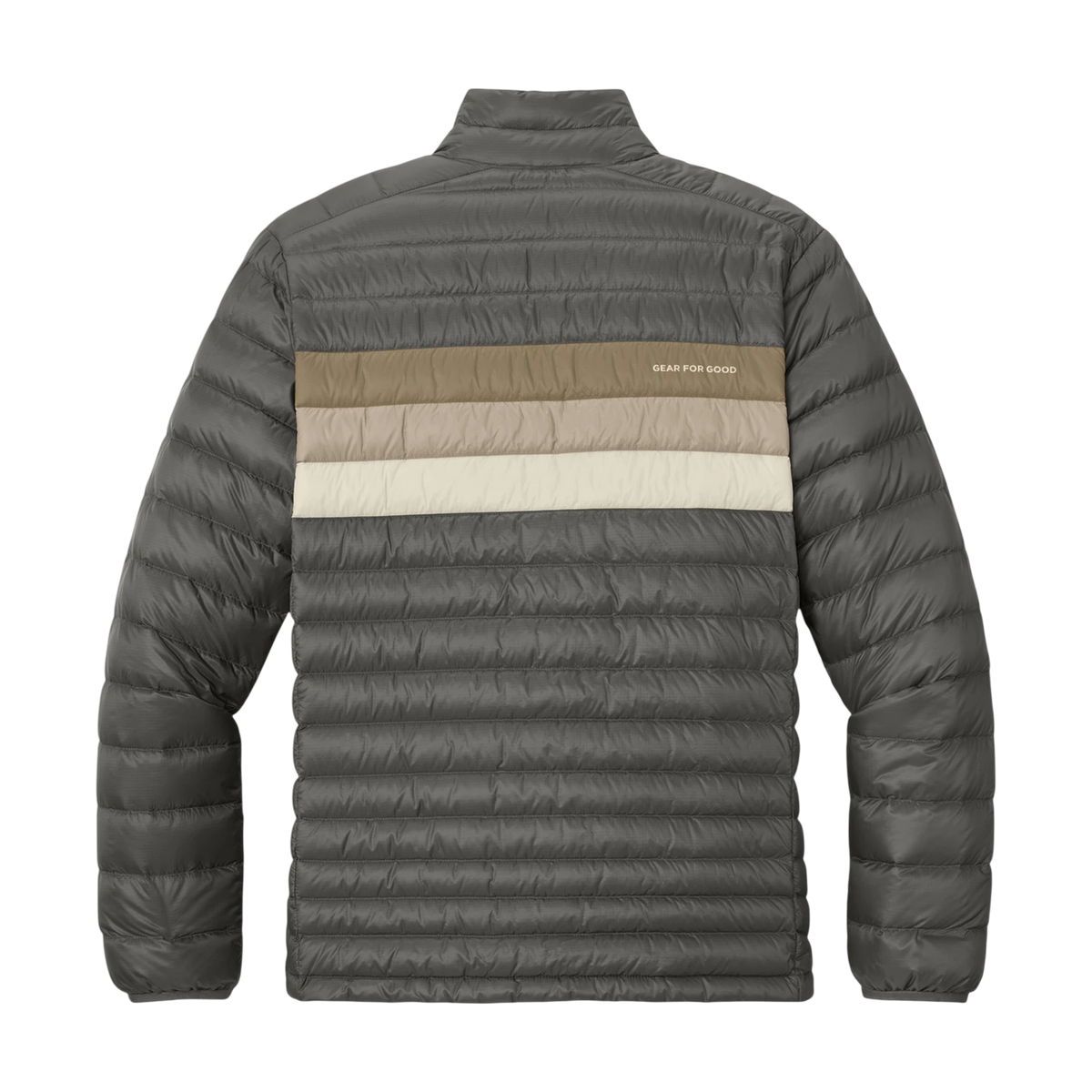 Cotopaxi Fuego Down Jacket in Cinder/ Desert — custom branded by Motive