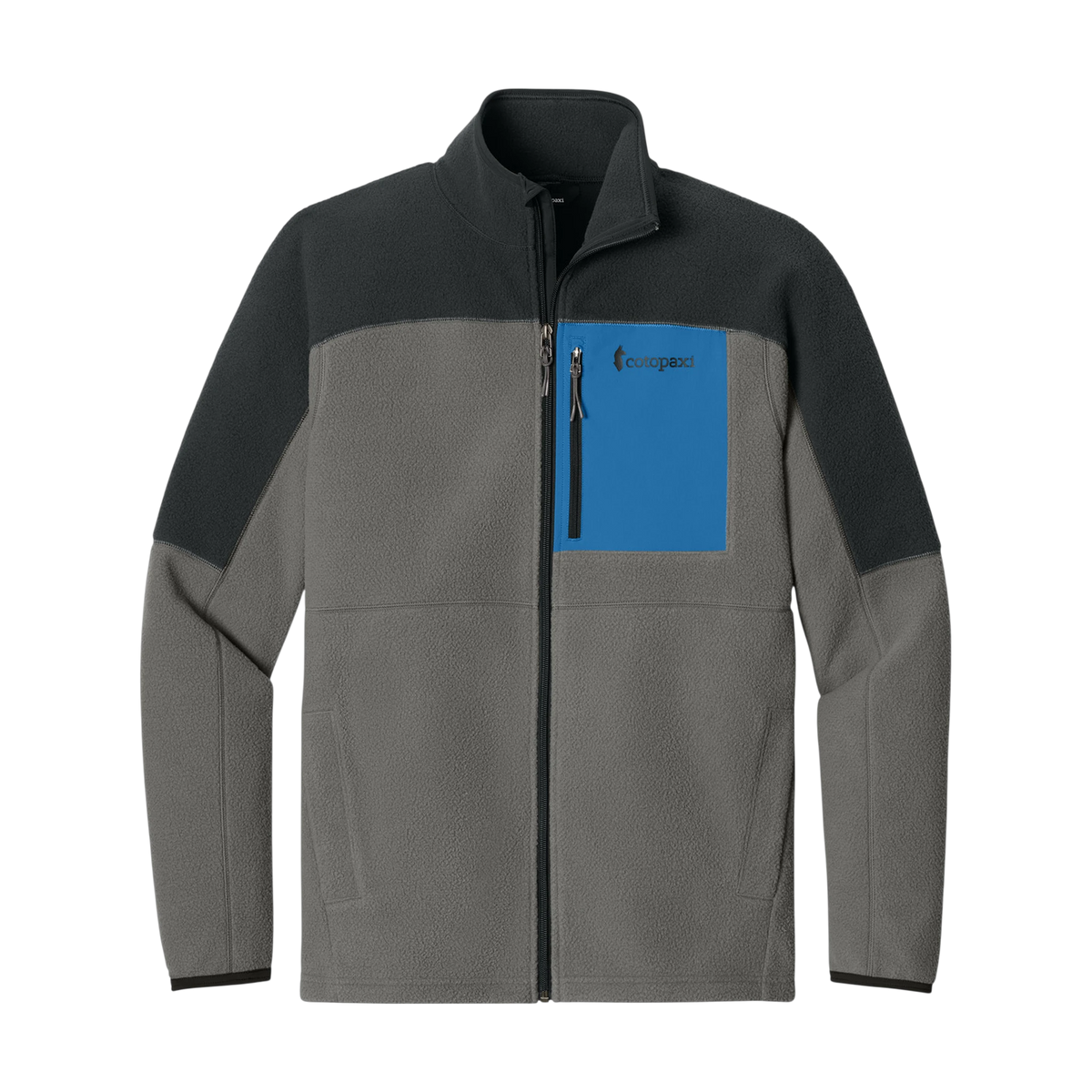 Cotopaxi Abrazo Full-Zip Fleece Jacket in Black/ Cinder — custom branded by Motive
