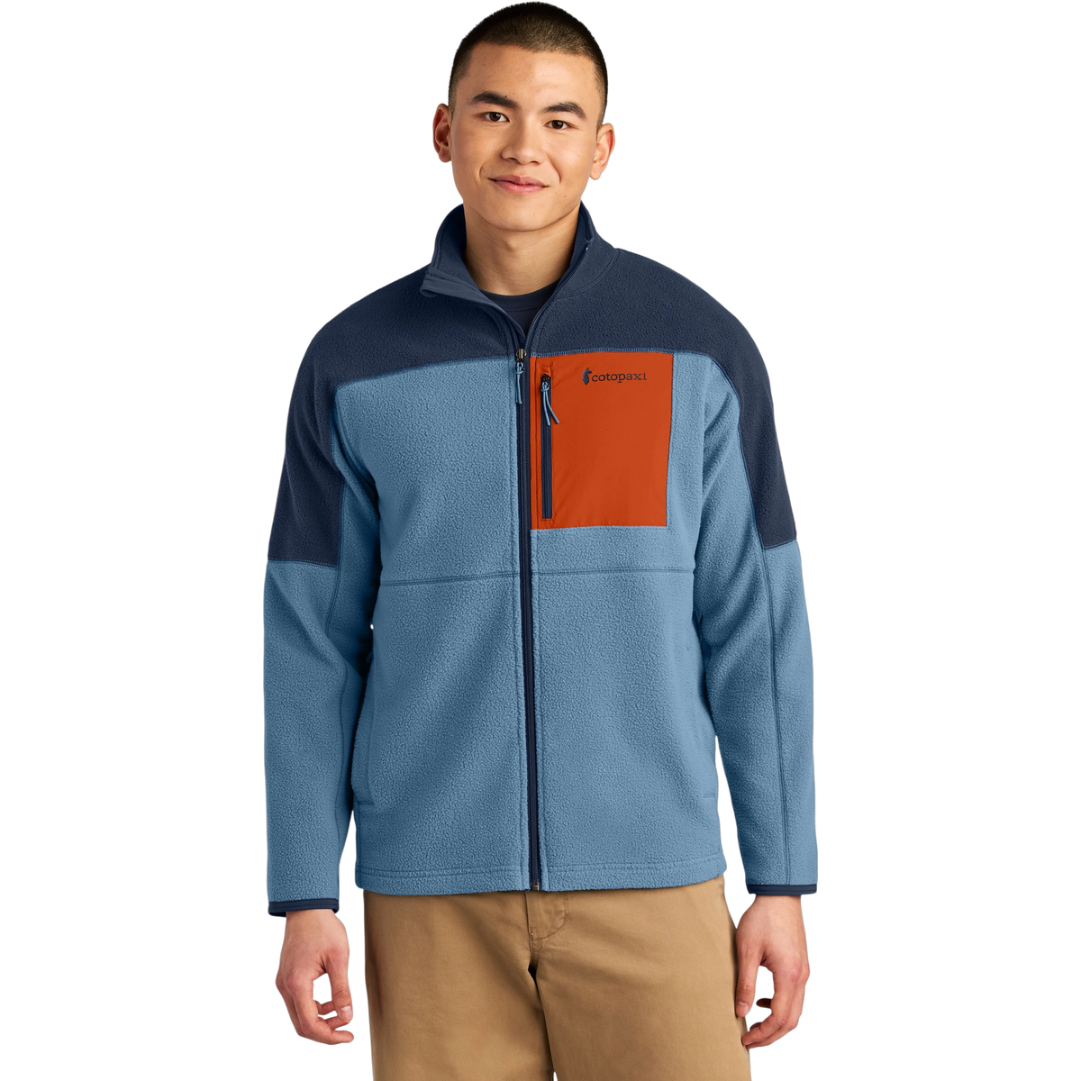 Cotopaxi Abrazo Full-Zip Fleece Jacket in Maritime/ Fjord — custom branded by Motive