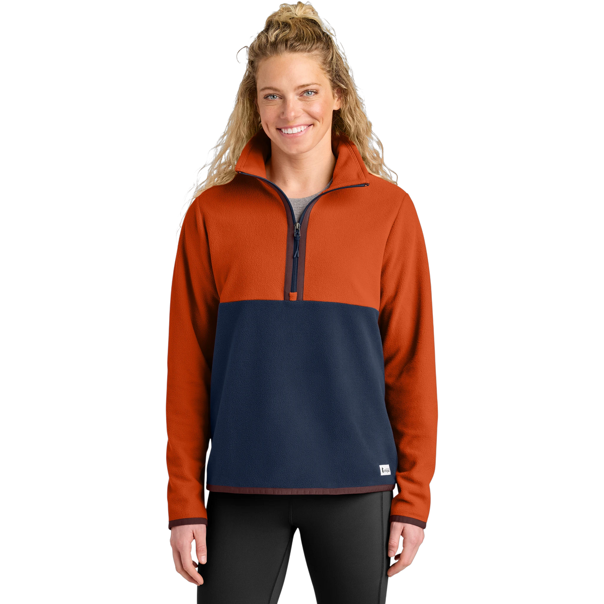Cotopaxi Women's Amado 1/2-Zip Fleece in Canyon/ Maritime