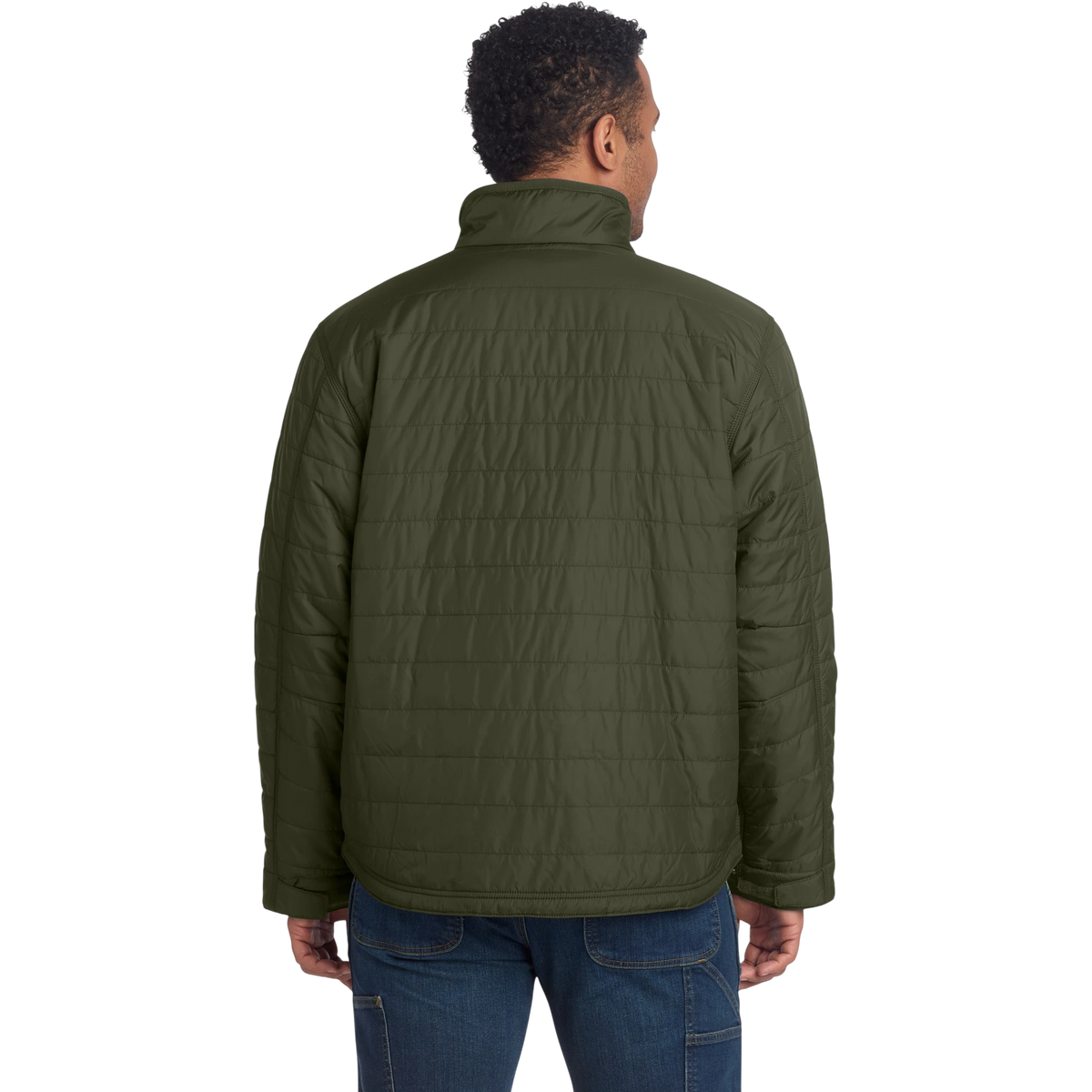 Carhartt Gilliam Jacket in Moss — custom branded by Motive