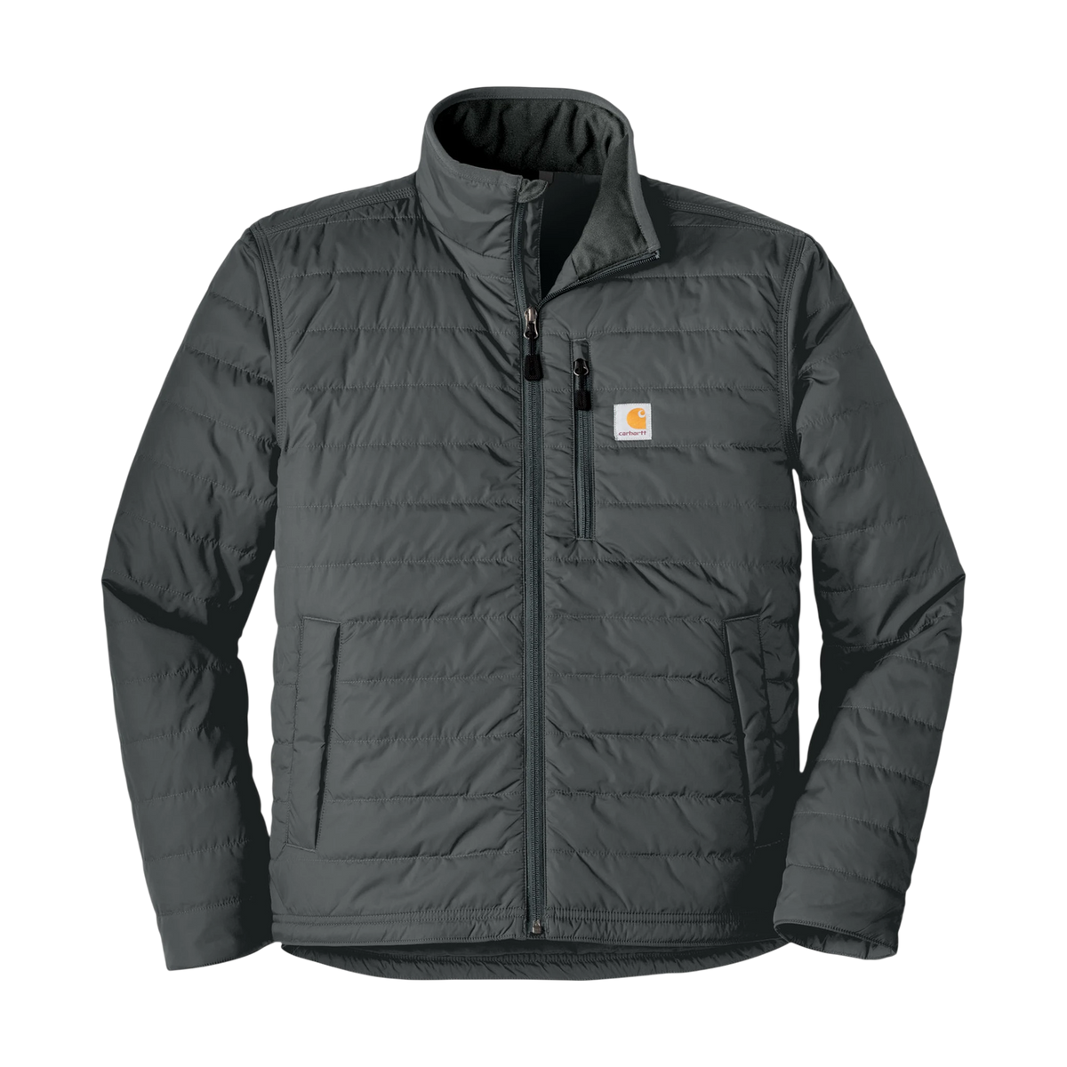 Carhartt Gilliam Jacket in Shadow Grey — custom branded by Motive