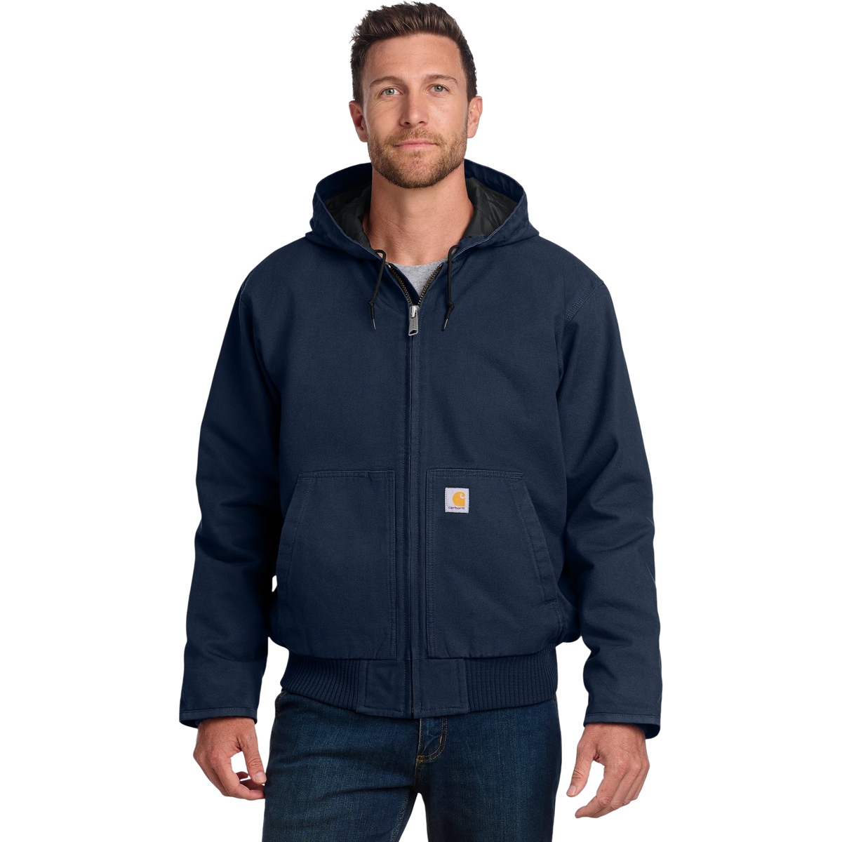Carhartt Washed Duck Active Jac in Navy