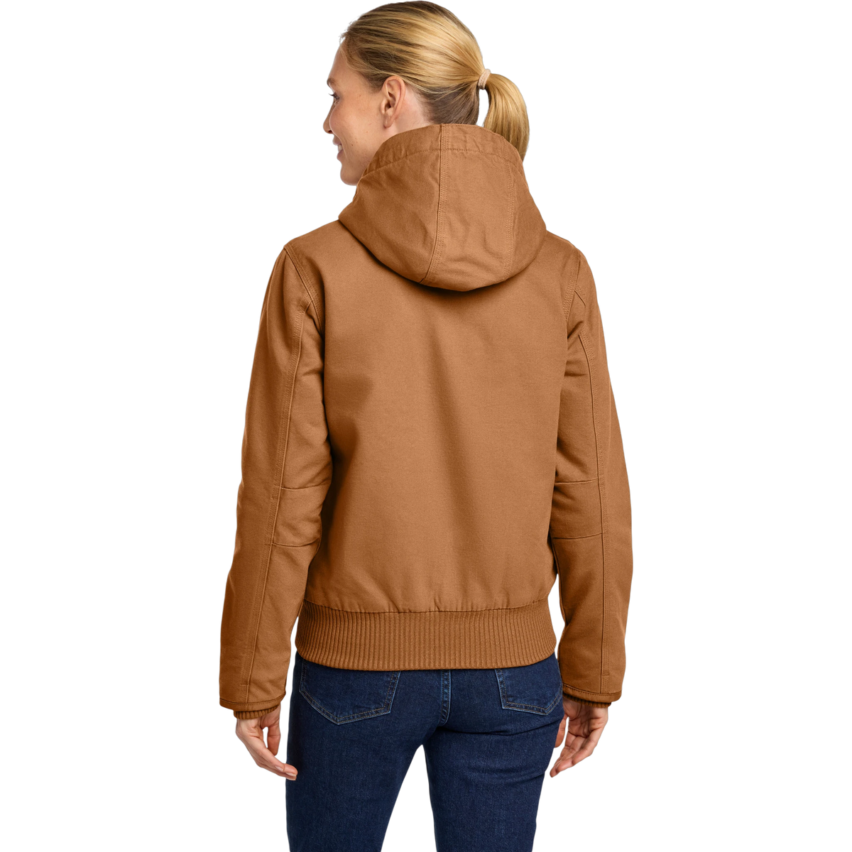 Carhartt Women's Washed Duck Active Jac in Carhartt Brown — custom branded by Motive