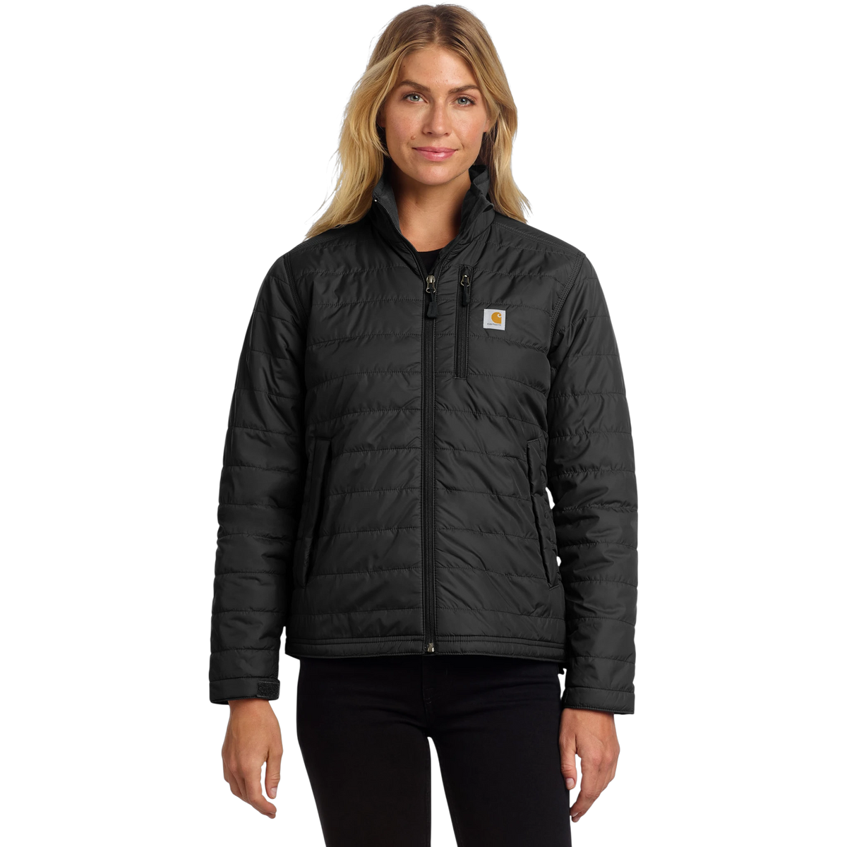 Carhartt Women's Gilliam Jacket in Black — custom branded by Motive