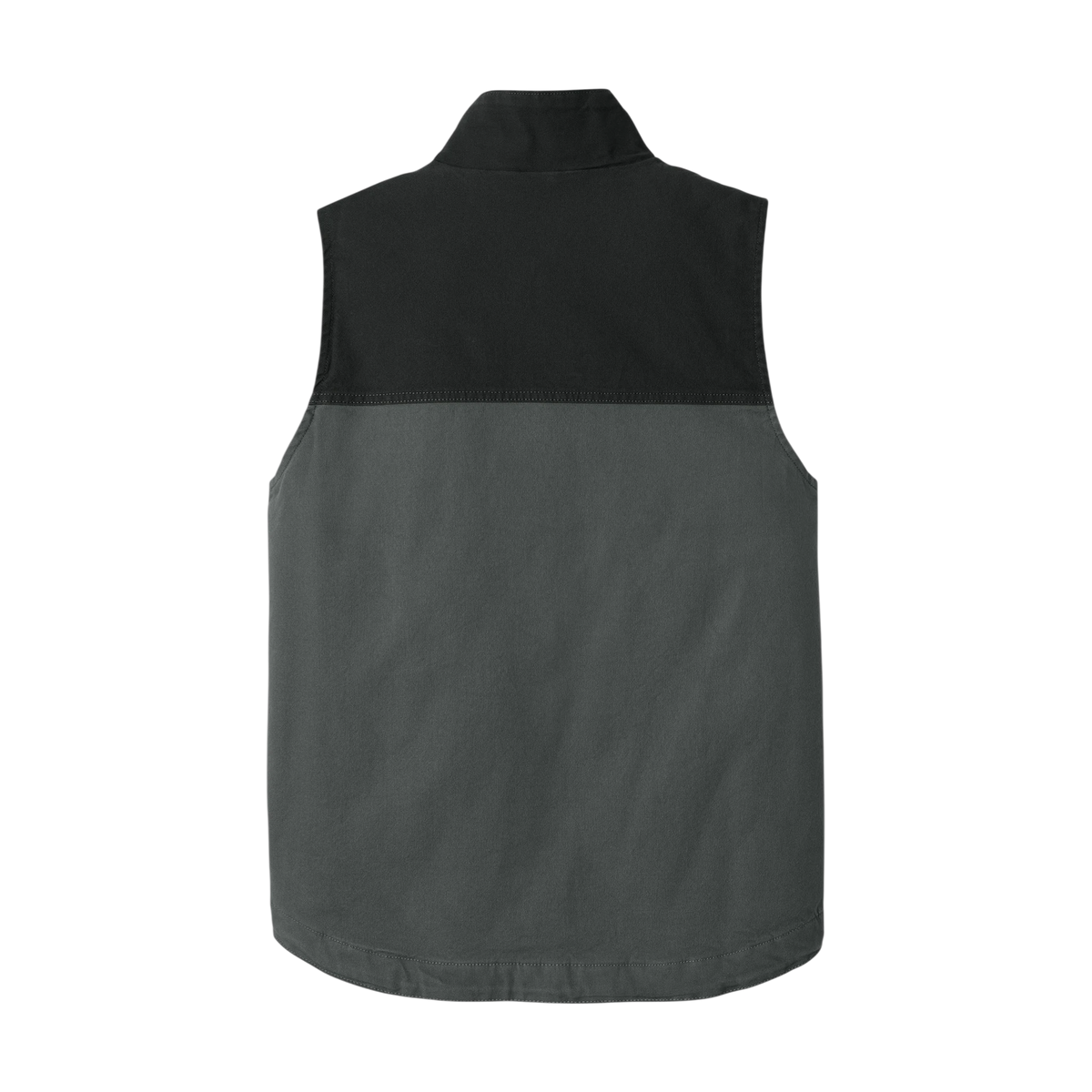 Carhartt Montana Rugged Flex Duck Vest in Black/ Shadow Grey — custom branded by Motive