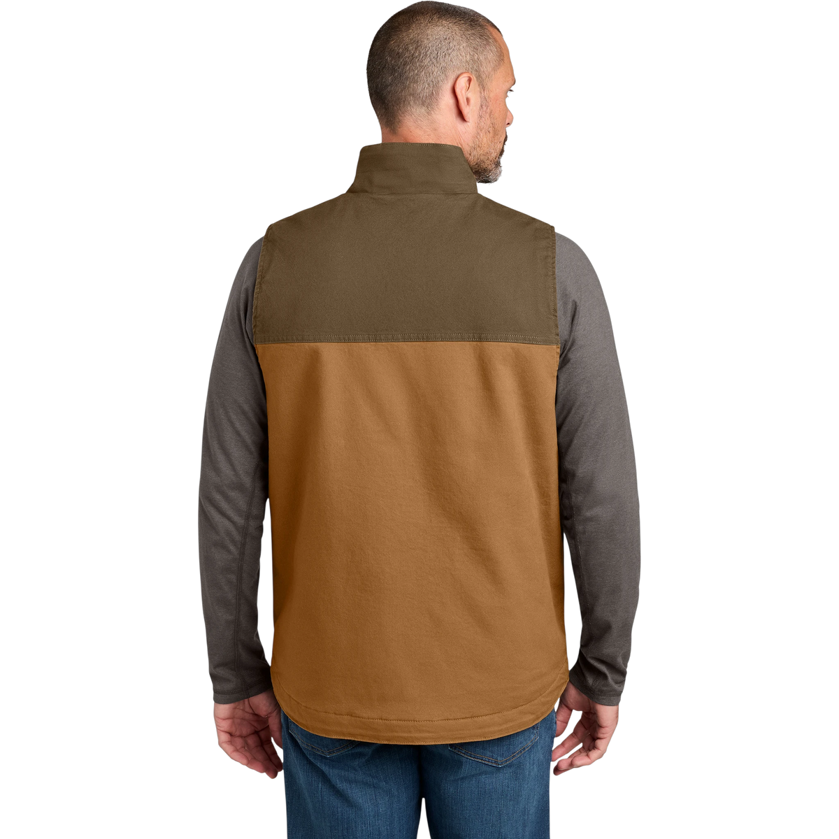 Carhartt Montana Rugged Flex Duck Vest in Carhartt Brown/ Coffee — custom branded by Motive