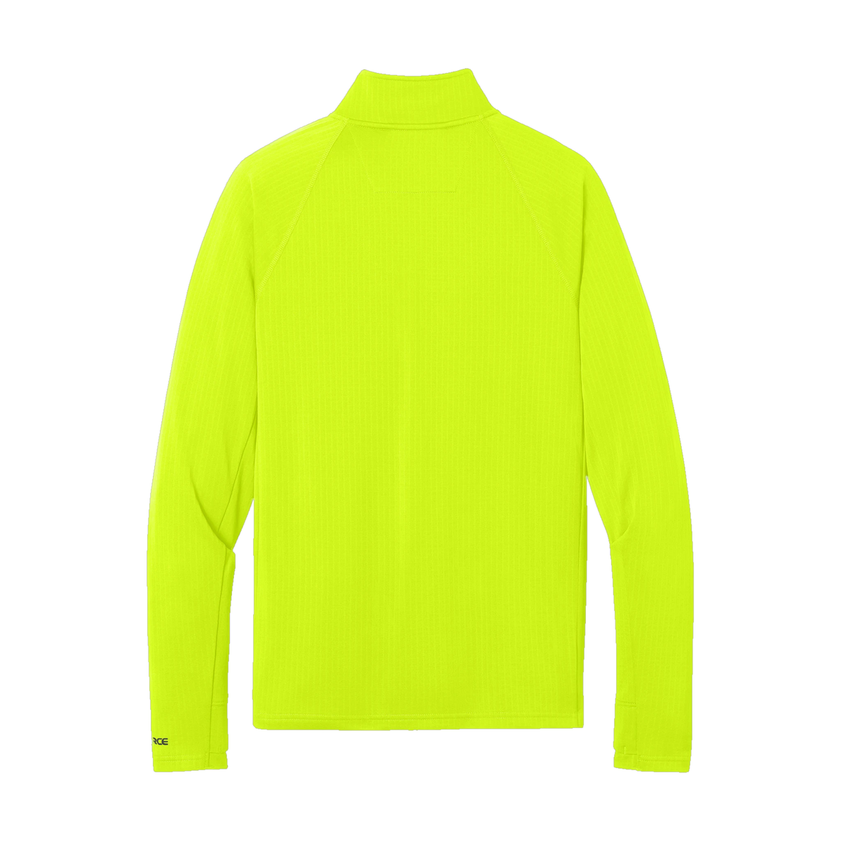 Carhartt Force 1/2-Zip Grid Fleece in Brite Lime — custom branded by Motive
