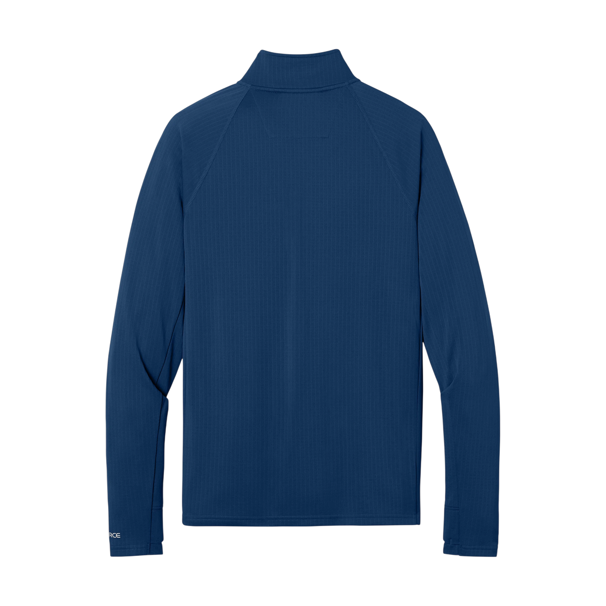 Carhartt Force 1/2-Zip Grid Fleece in Dark Cobalt Blue — custom branded by Motive