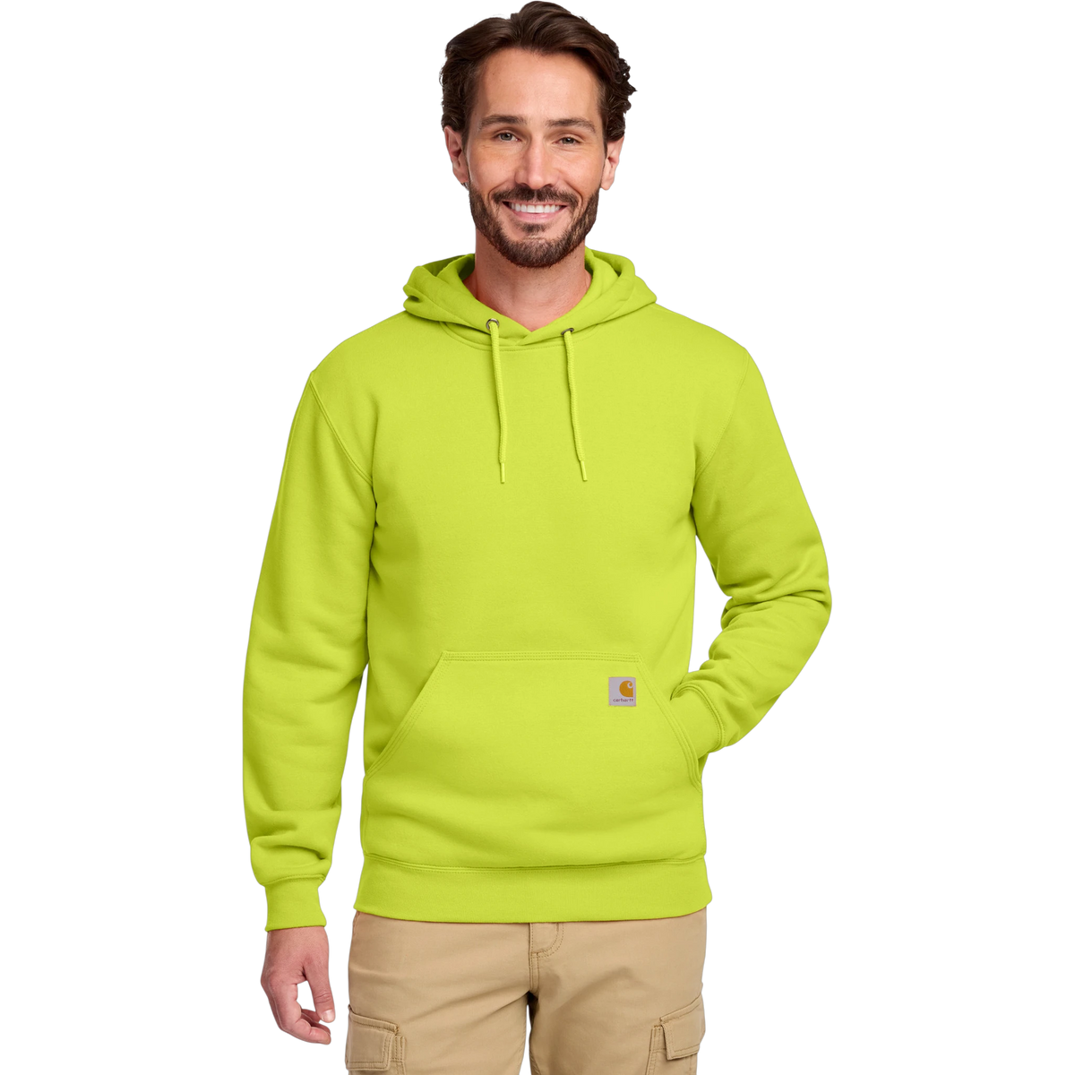 Carhartt Midweight Hooded Sweatshirt in Brite Lime — custom branded by Motive