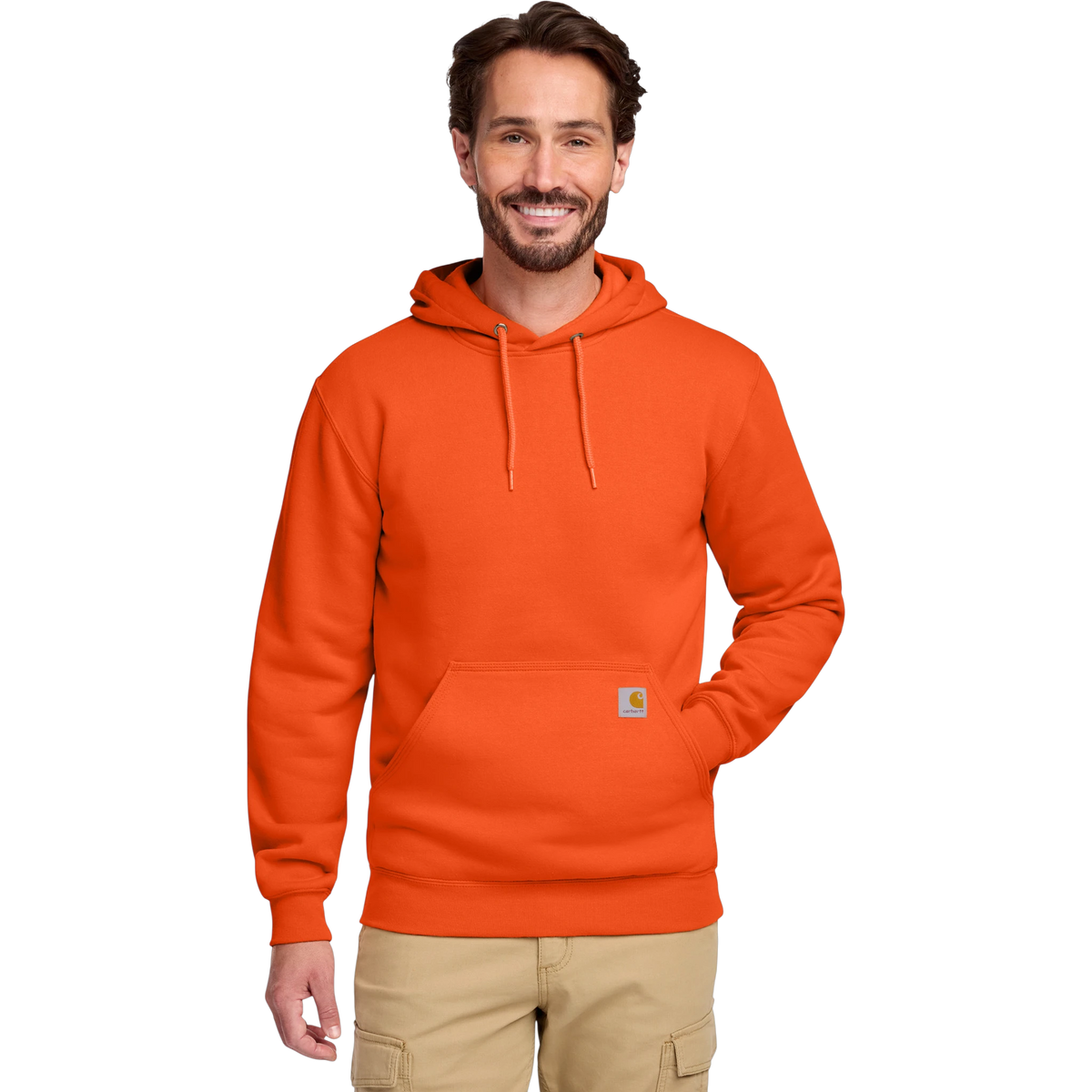 Carhartt Midweight Hooded Sweatshirt in Brite Orange