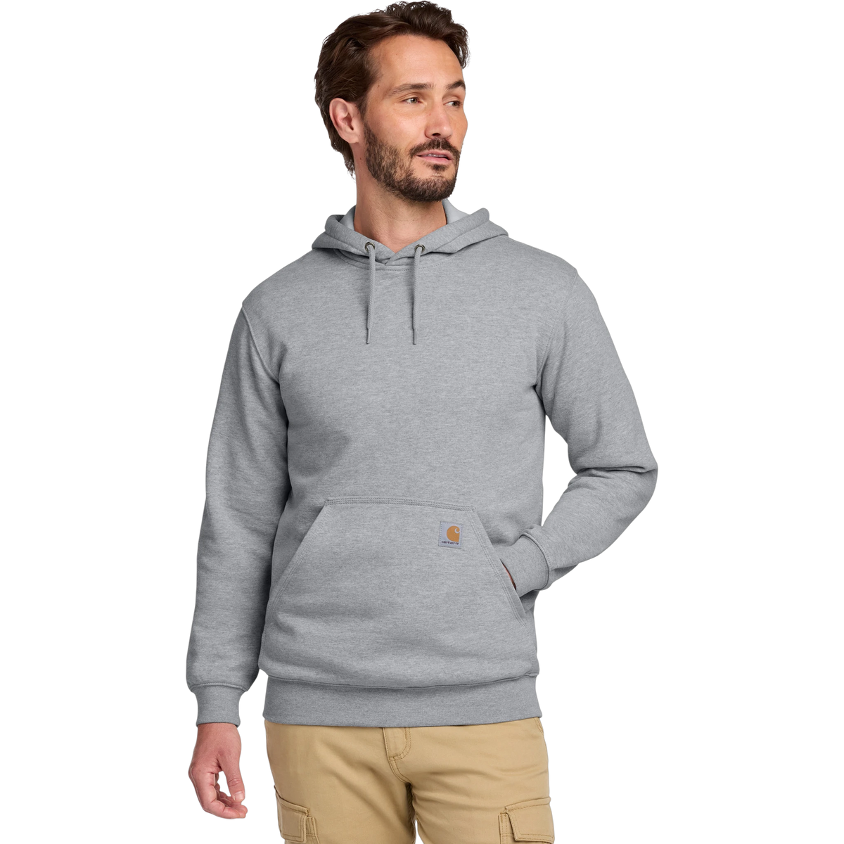 Carhartt Midweight Hooded Sweatshirt in Heather Grey